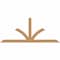 Ekena Millwork Richland Timber Gable Bracket, Western Red Cedar, 72"W x 30"H x 1 1/2"D x 3 1/2"F, 10/12 Pitch GBW072X30X0204RIC00SWR - alternate 1